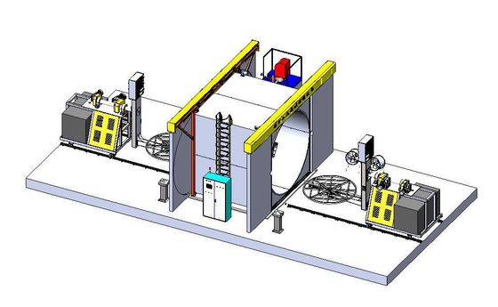 Rotomouldingowa maszyna do produkcji zbiorników na wodę Shuttle Type 2 Arm L 4000 Piekarnik